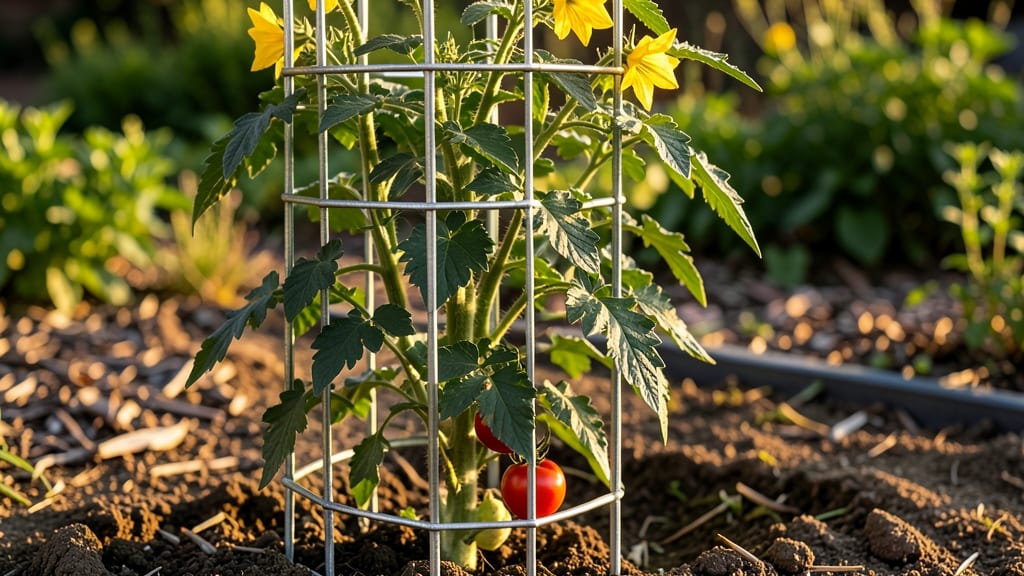 Galvanized Steel Tomato Cage: Heavy-Duty Support for Towering Plants