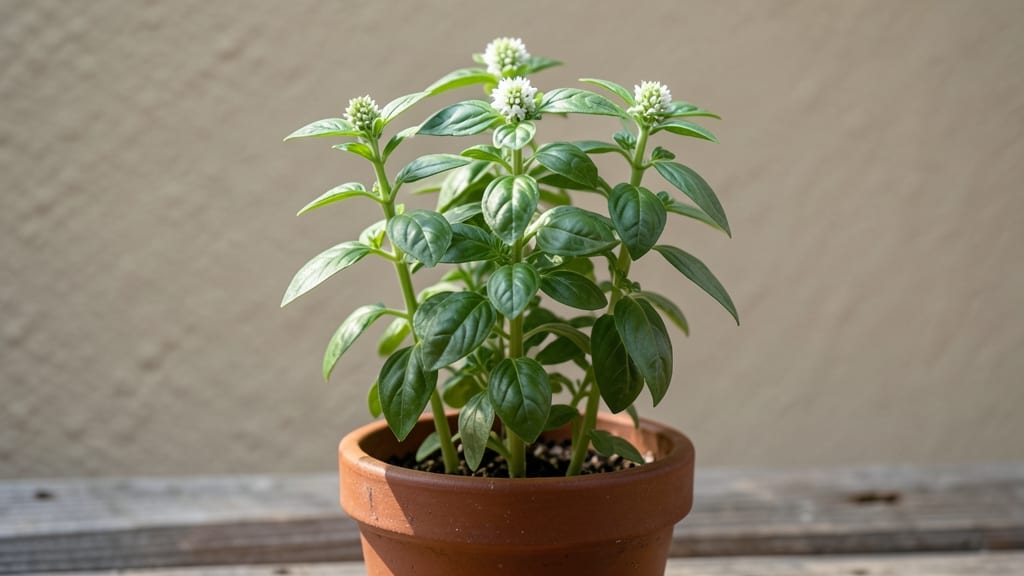 Greek Columnar Basil Plant: Sturdy Stems That Regrow From Scraps in Weeks