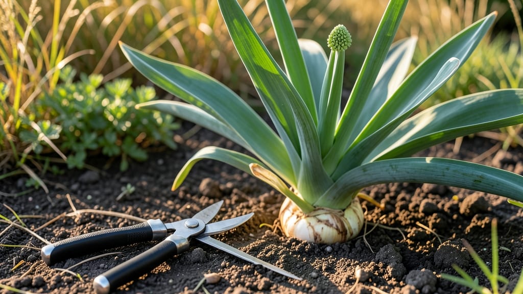 Elephant Garlic Scapes Growing Guide: Cold-Hardy Perennial Revival for Year-Round Harvests