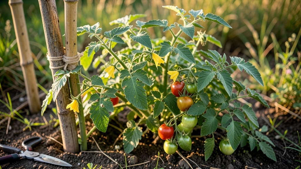 How to Tie Tomatoes: Sturdy Trellis Trick for Flop-Free Growth