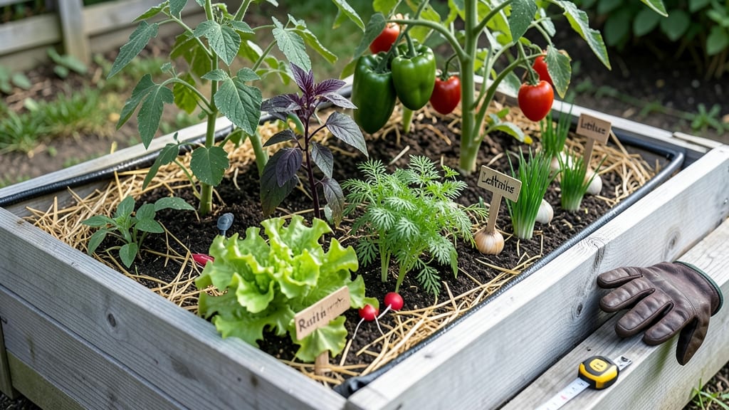 Raised Bed Vegetable Garden Layout: Maximize Yield With Square Foot Spacing